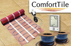ComfortTile interior radiant heating system.