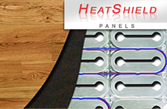 HeatShield radiant floor heating insulation panels.